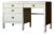 Vintage Simmons Steel Desk With Original Square Pulls, C 1940s For Sale