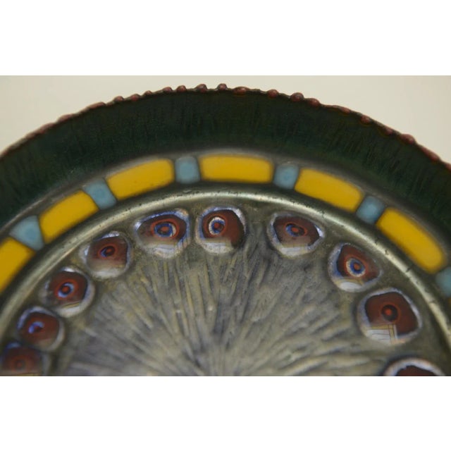 Metal Vide Poche in Enameled Brass with Polychrome Decoration by Laurana, 1960s-1970s For Sale - Image 7 of 8