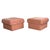 Pair Italian Leather Ottomans, 1960 For Sale - Image 4 of 5