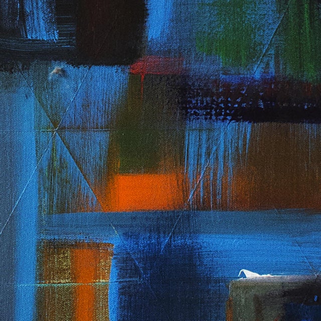 2010s The Three Ladies — Abstract Original Painting, Acrylic on Canvas, 30 × 30 In, Square Format For Sale - Image 5 of 5