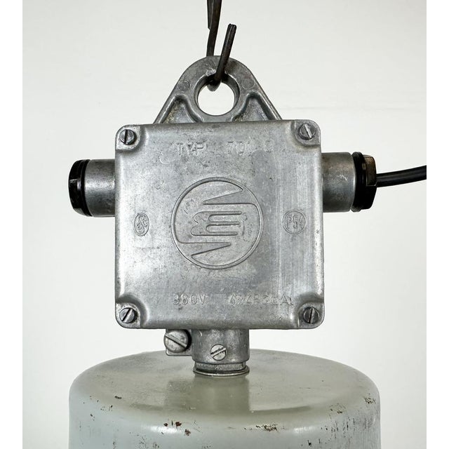 Large Industrial Aluminium Pendant Light from Elektrosvit, 1960s For Sale - Image 4 of 18