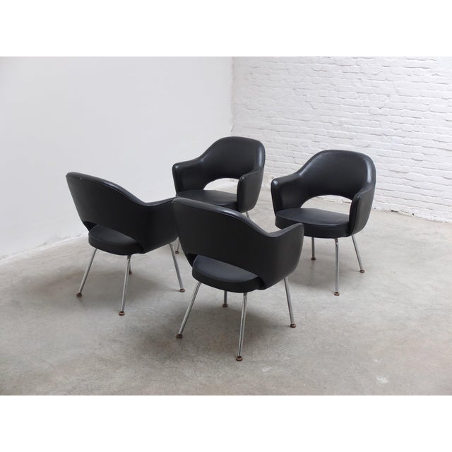 Executive Armchairs by Eero Saarinen for Knoll, 1960s, Set of 4 For Sale - Image 6 of 18