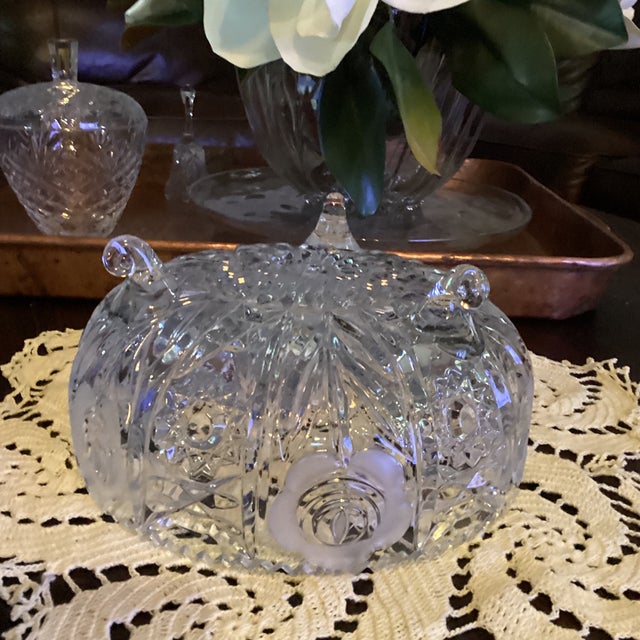 Brilliant Frosted Bowl For Sale - Image 4 of 4