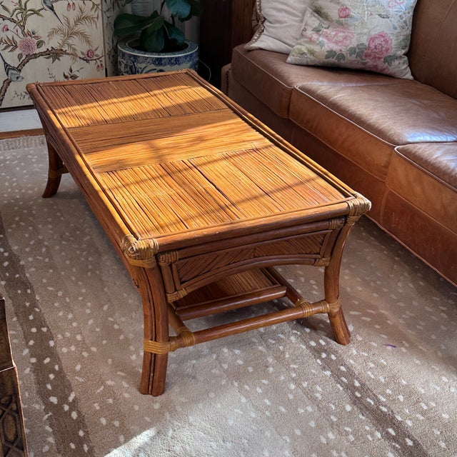 センターテーブル・ローテーブル Old Rattan Coffee Table センターテーブル・ローテーブル Old Rattan Coffee Table