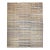 19th Century American Amish Rag Rug, Handwoven Wool & Cotton, Stripe Pattern, Tan & Pale Blue, 10x14 For Sale