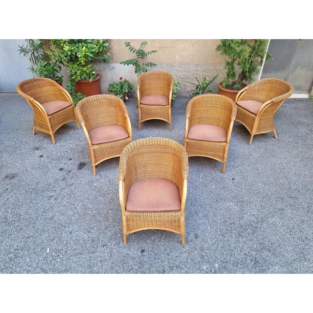 Vintage Outdoor Armchair in Rattan and Bamboo, 1960s For Sale - Image 14 of 18