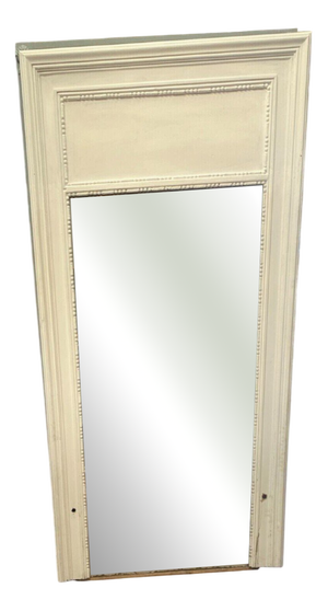 Louis XVI Style Mirror in Wood and Patinated Stucco