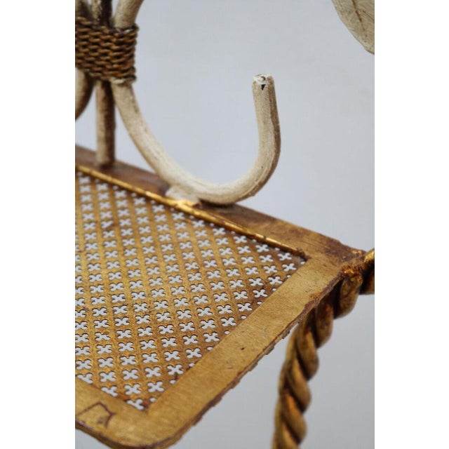 Hollywood Regency Italian Gilt Metal Valet, 1970s For Sale - Image 9 of 14