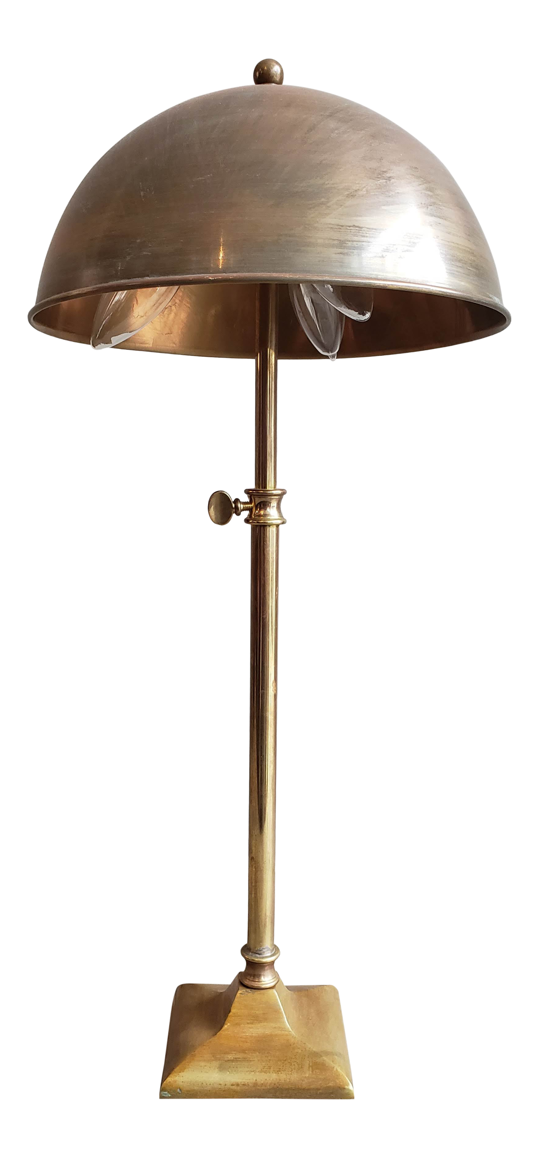 brass dome table lamp