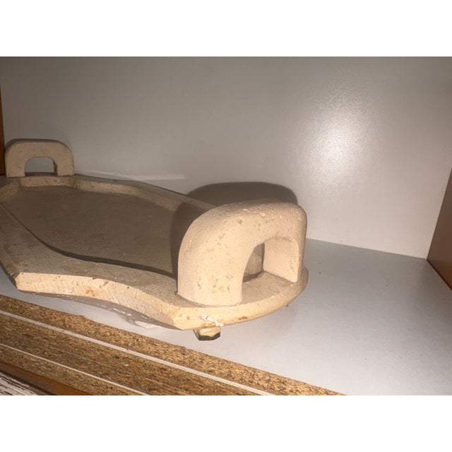 Vintage Stone Travertine Tray, 1950 For Sale - Image 6 of 10