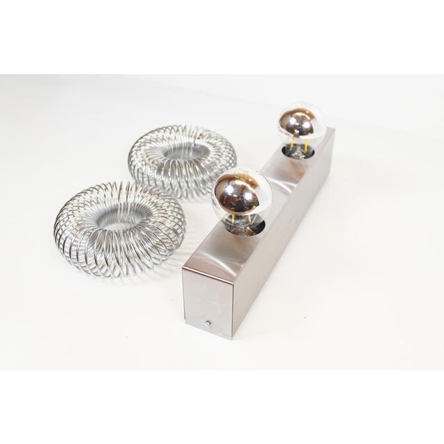 Vintage Spring Wall Lamp by Philippe Rougier for Oxar, 1970s For Sale - Image 3 of 10