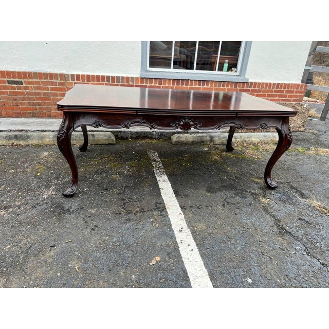 Rococo Early 20th Century Rococo Louis XV Style Extension Dining Table For Sale - Image 3 of 12