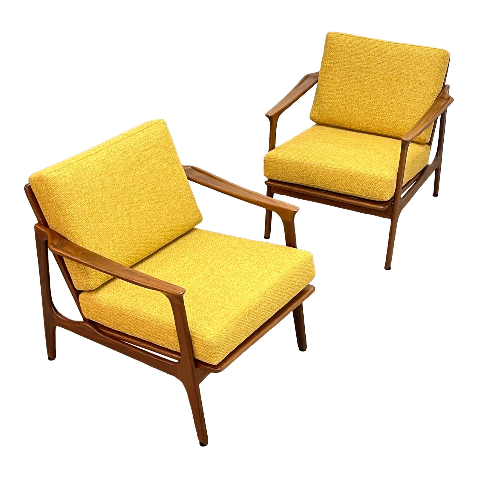 Pair of Mid Century Modern Club Chairs Chairish