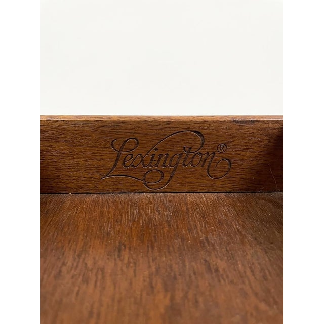 Lexington Furniture Vintage Lexington Furniture Sheraton Style Nightstand - Signed / Brand Stamped For Sale - Image 4 of 5