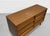 Mid Century Modern Walnut Lowboy Dresser | Sculpted Front 6 Drawer Credenza | Refinished Vintage MCM Bedroom Storage Cabinet, C. 1960’s For Sale - Image 10 of 16