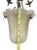 Late 20th Century Vintage Art Nouveau Style Alabaster Glass Mini Pendant Flush Mount For Sale - Image 5 of 7