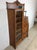 Antique Oak Side by Side With Drop Front Writing Desk and Adjustable Shelves For Sale - Image 4 of 18