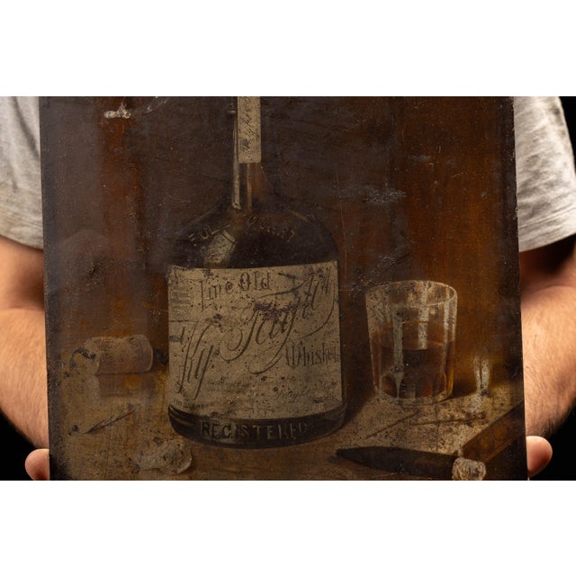 Pre-Prohibition K. Y. Taylor Whiskey Advertising Sign For Sale - Image 4 of 9
