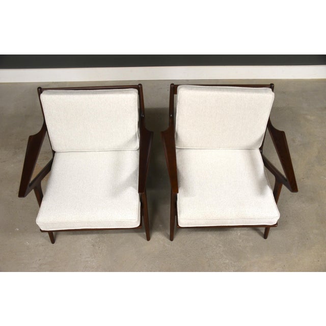 1950s Poul Jensen for Selig Z Lounge Chairs - A Pair For Sale In Boston - Image 6 of 11