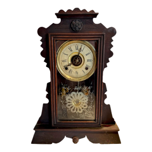 Antique Russell & Jones Parlor Mantel Clock With Alarm- “Chicago” Model