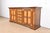 French Provincial Gruppo Faber Italian Provincial Carved Oak Inlaid Maple Sideboard or Bar Cabinet For Sale - Image 3 of 12