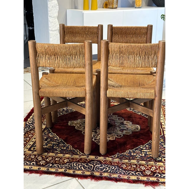 Miribel Chairs attributed to Charlotte Perriand for Steph Simon, 1950s, Set of 4 For Sale - Image 12 of 18