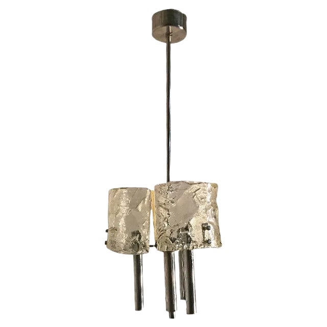 Mid-Century Murano Glass Light Pendant from Mazzega For Sale