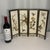Chinoiserie Vintage Chinoiserie Tabletop Four Panel Screen For Sale - Image 3 of 12