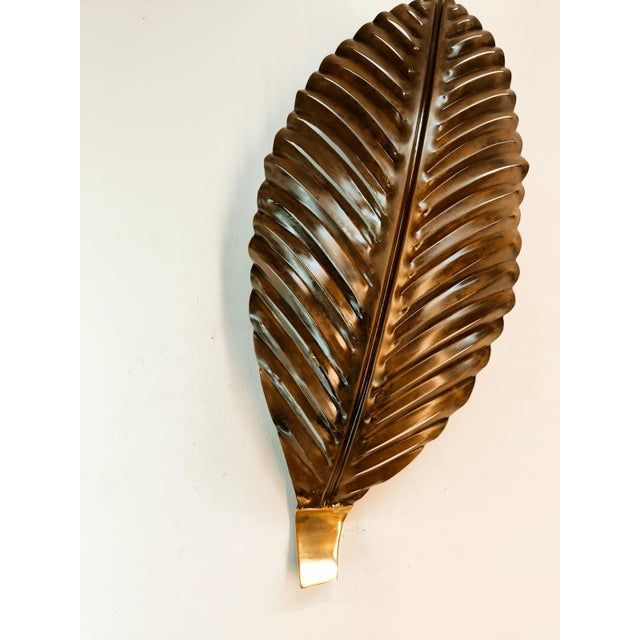 Brown Metal Palm Leaf For Sale - Image 6 of 18