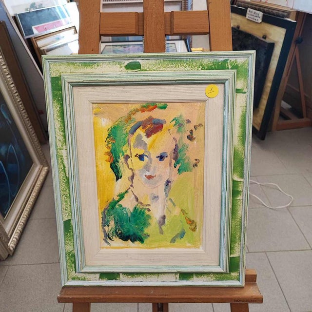 Ernesto Treccani, Untitled, Oil on Canvas, Framed For Sale - Image 12 of 12