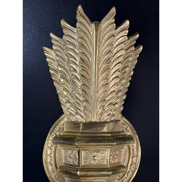 French Neoclassical Gilt Bronze 3-Light Wall Sconce, 19th Century For Sale - Image 3 of 14