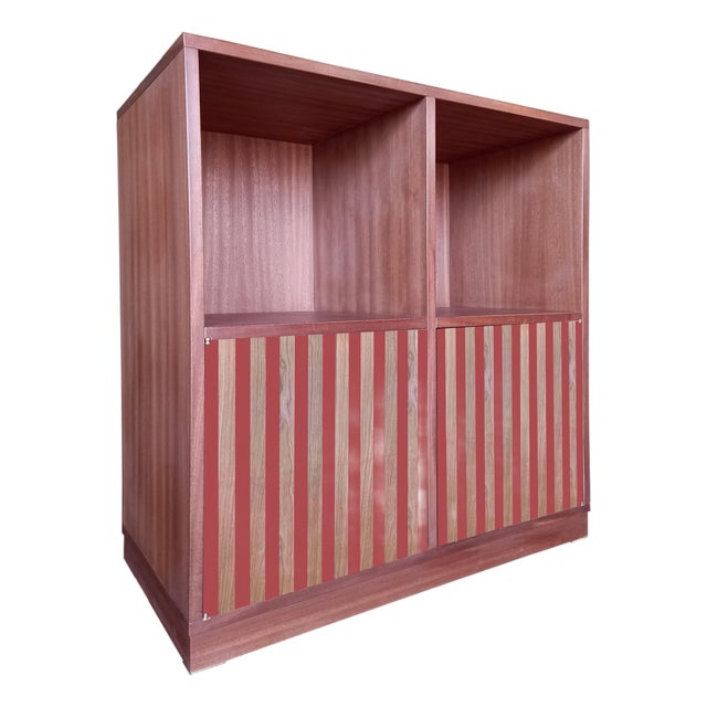 Red Striped Wolf Sideboard by Pietro Meccani for Meccani Design For Sale