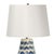 Coastal Coastal Living Cassia Chevron Table Lamp in Blue For Sale - Image 3 of 7