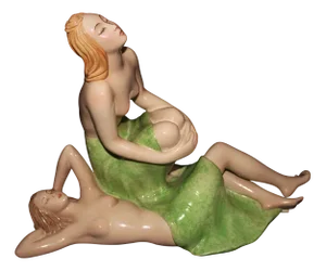 Ceramic Bathers in the Sun from Le Bertetti Turin, 1940