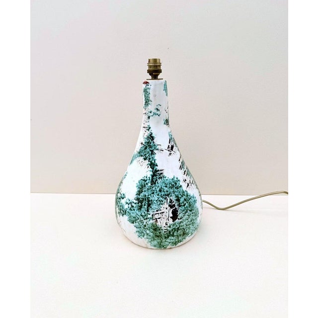 Glazed Ceramic Lamp Base, 1970s For Sale - Image 4 of 6
