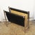Metal Mid-Century Modern Chrome and Black Leather Magazine Rack, 1960s For Sale - Image 7 of 9