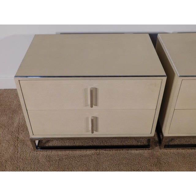 Pair Theodore Alexander Ta Studio Modern Blain Nightstands For Sale - Image 9 of 16