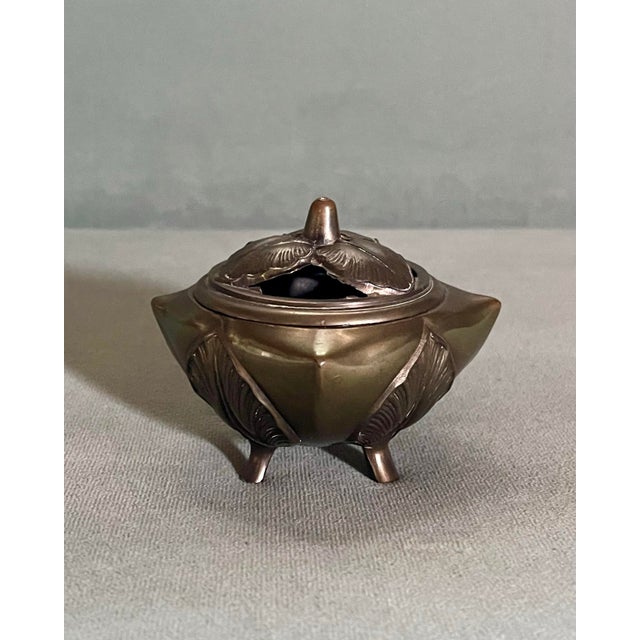 Early 20th Century Botanical Style Incense Holder For Sale - Image 4 of 11