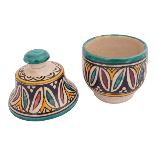 Mid-Century Moroccan Pottery Jar For Sale - Image 4 of 6