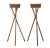 Wood Mid 20th Century Woven Plant Stands, 1950s, Set of 2 For Sale - Image 7 of 7