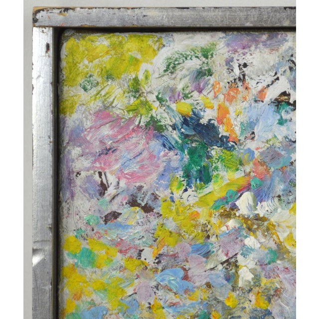 Mid-Century Modern Mid 20th Century John Hansegger Abstract Expressoinist Splatter Painting Floating Nude Signed, Framed For Sale - Image 3 of 6