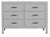 Bermuda Six-Drawer Dresser - Light Gray For Sale In West Palm - Image 6 of 6