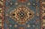 2020s Kazak Rug 2’8” X 4′ Blue Wool Tribal Hand-Knotted Oriental Carpet For Sale - Image 5 of 10