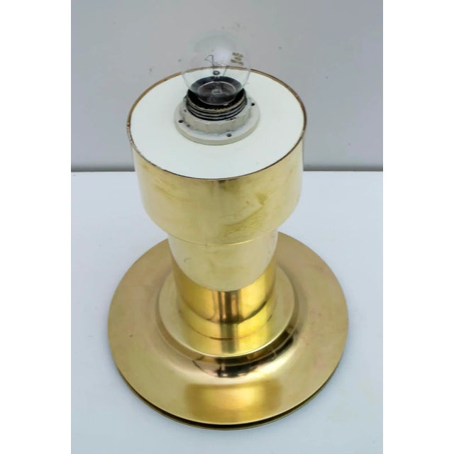 Mid-Century Modern Italian Brass Table Lamp, 1960s For Sale - Image 6 of 8
