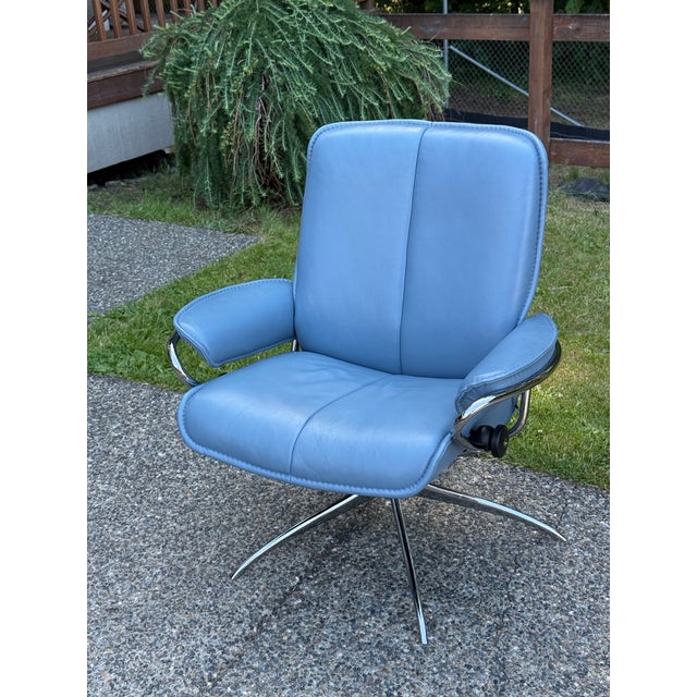 Ekornes Stressless City Low-Back Recliner Chair With Standard Base For Sale - Image 10 of 10