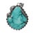 Native American Huge Vintage Native American sterling and turquoise pendant For Sale - Image 3 of 7