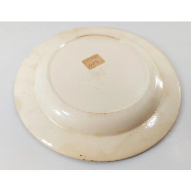 19th Century Americana Transferware Lafayette and Washington Plate For Sale - Image 9 of 9