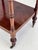 Wood English Mahogany Two-Tier Georgian Style Side Table on Casters, Circa 1930s For Sale - Image 7 of 15