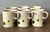 This charming set of six vintage coffee mugs captures the whimsical yet sophisticated spirit of Mediterranean artisanal...