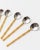 Metal Bauhaus Spoons in Silver and Gilding from Gucci, 1970s, Set of 6 For Sale - Image 7 of 10